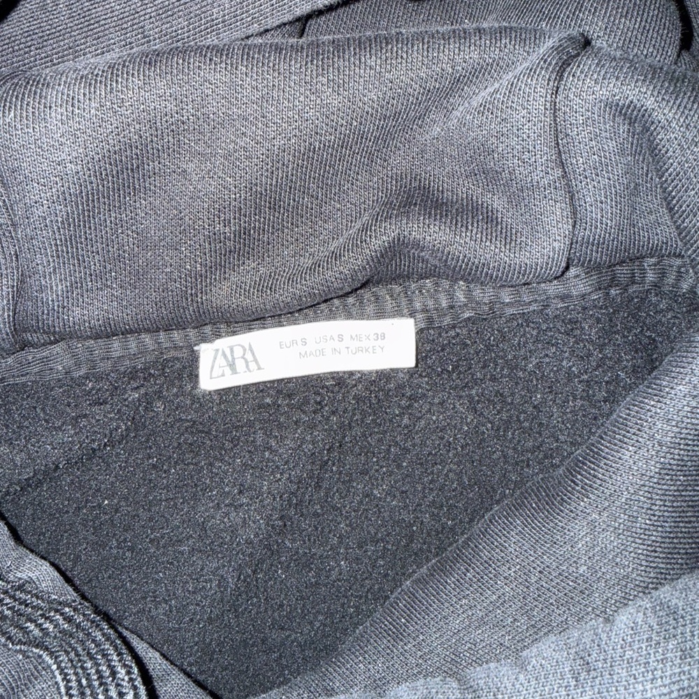 Zara men’s black basic hoodie sweatshirt size Small - Picture 4 of 4